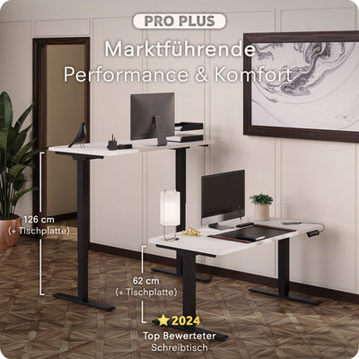 DESQUP PRO PLUS | Elektrisch höhenverstellbarer Schreibtisch