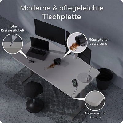 DESQUP PRO | Elektrisch höhenverstellbarer Schreibtisch