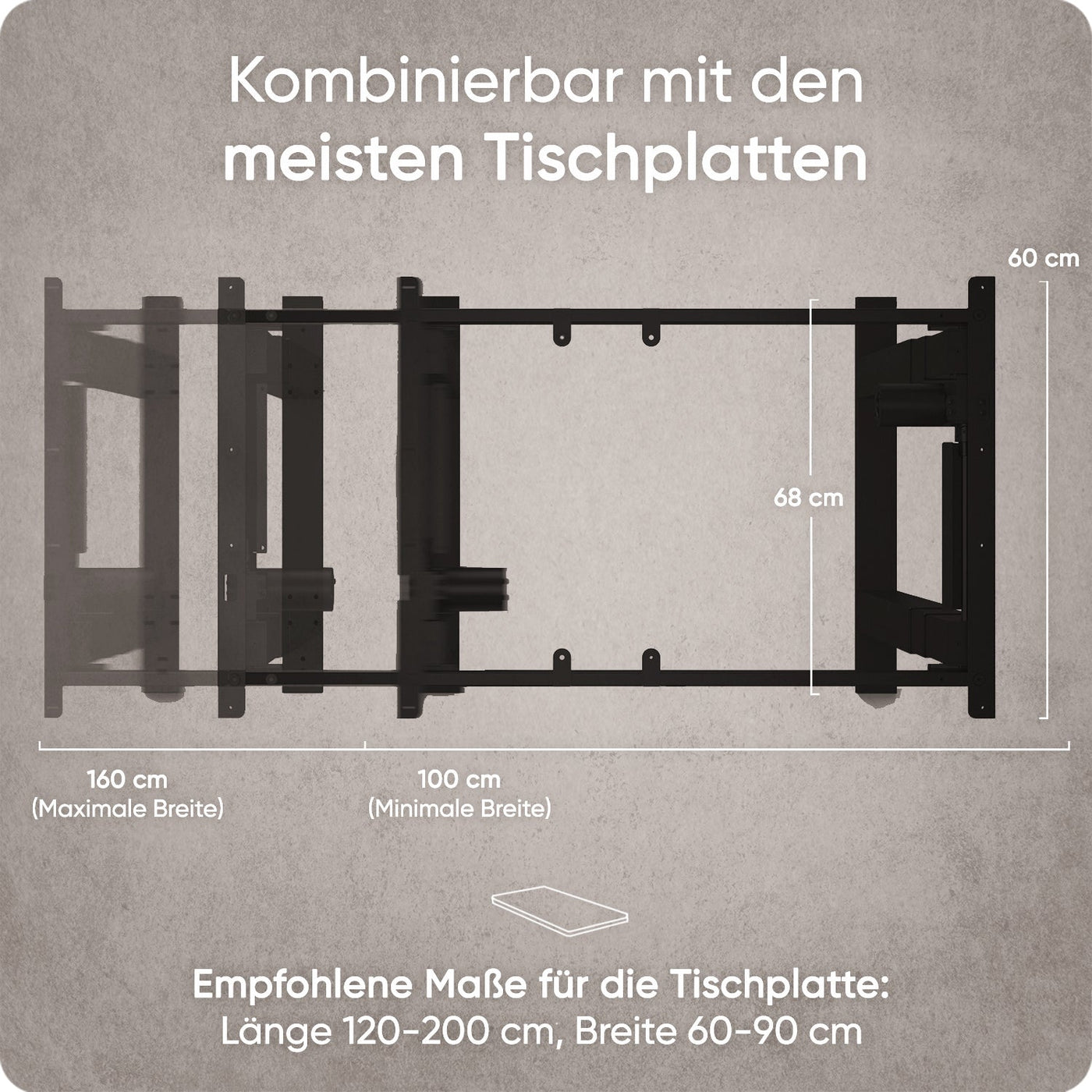 DESQUP TITAN | Elektrisch höhenverstellbarer Schreibtisch