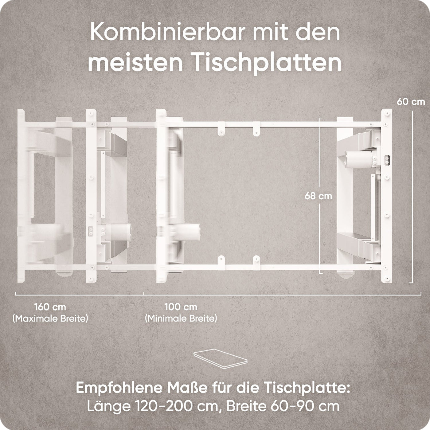 DESQUP TITAN | Elektrisch höhenverstellbarer Schreibtisch