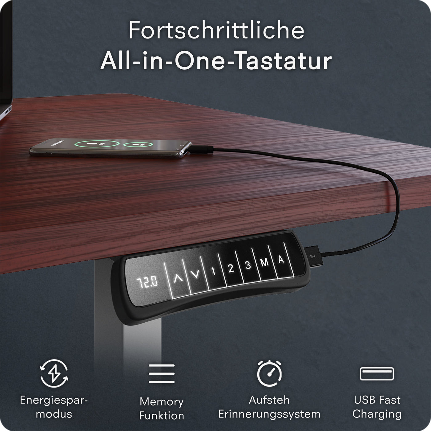 DESQUP CORNER | Electrically height-adjustable corner desk frame 