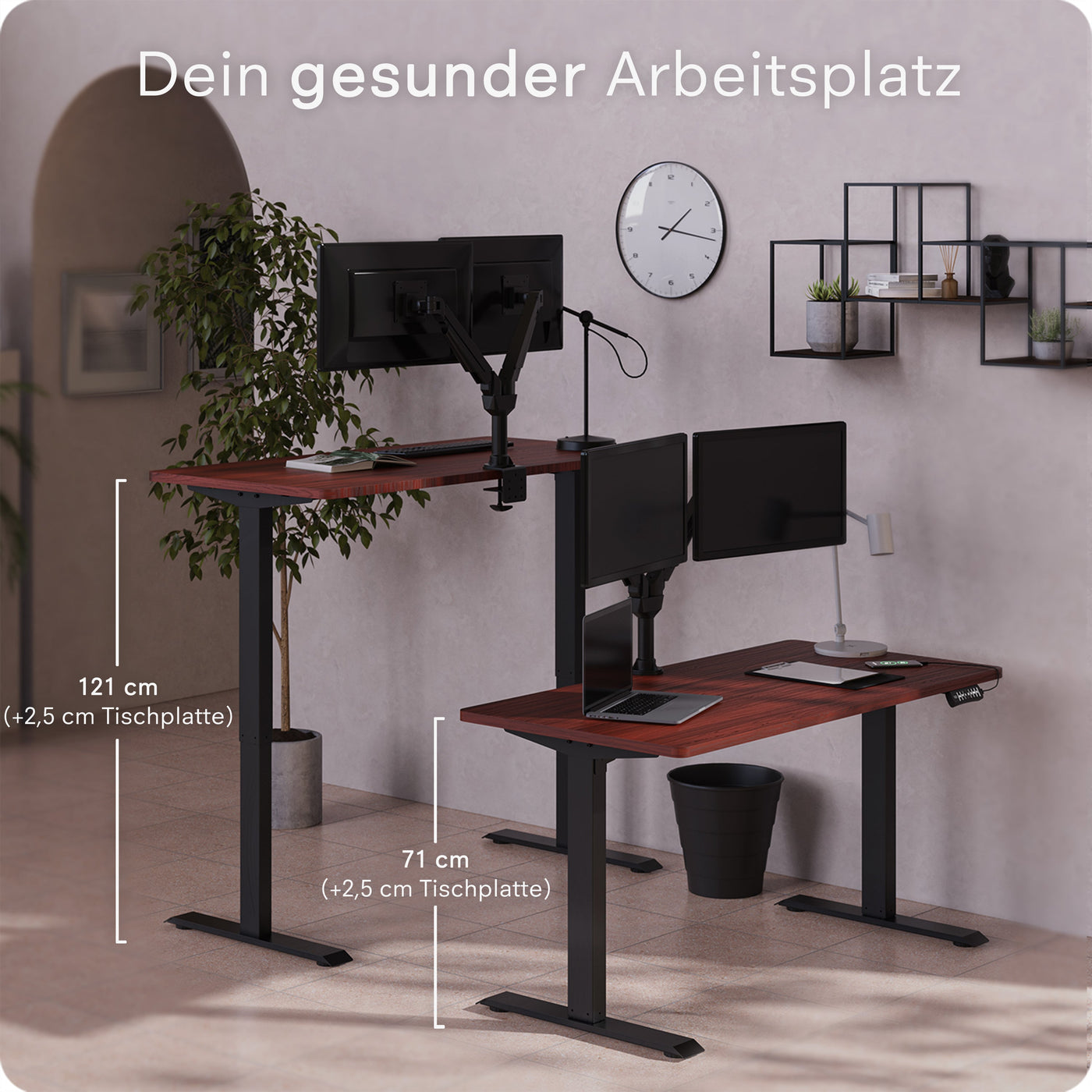 DESQUP PRO | Elektrisch höhenverstellbarer Schreibtisch