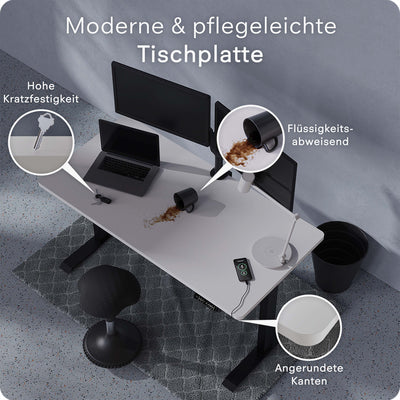 DESQUP PRO | Elektrisch höhenverstellbarer Schreibtisch